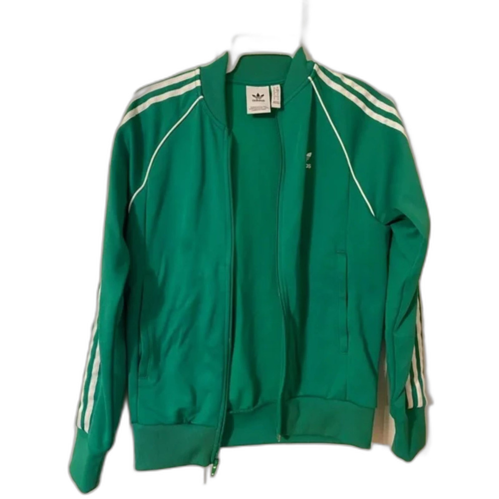 Green Adidas Adicolor Classics SST track jacket L